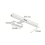 Lumina Vanity LED Light Bar with Adjustable Arm, Modern Bathroom Illumination
