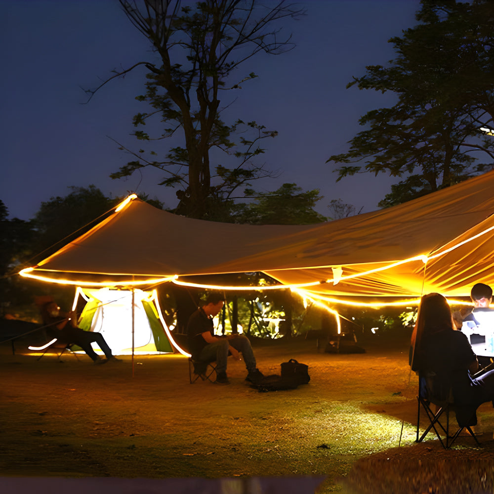 Solar LED Strip Light for Outdoor Spaces, Warm White 3000K