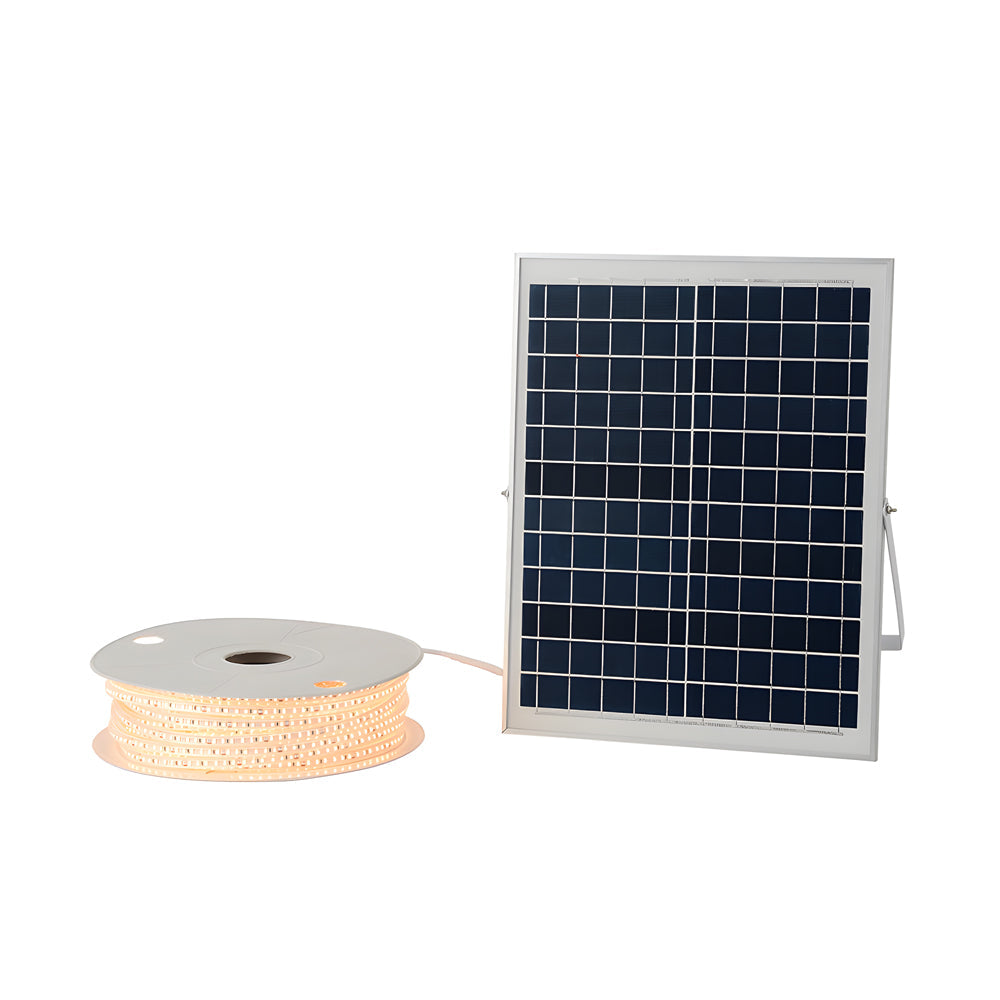 Solar LED Strip Light for Outdoor Spaces, Warm White 3000K