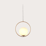 Modern Frosted Glass Ball Chandelier