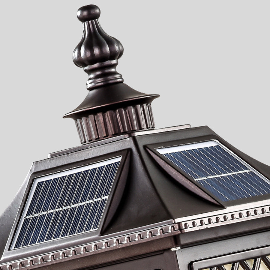 Lumière Pillar Lantern — Weatherproof Outdoor Post Light with Adjustable Color Temperature