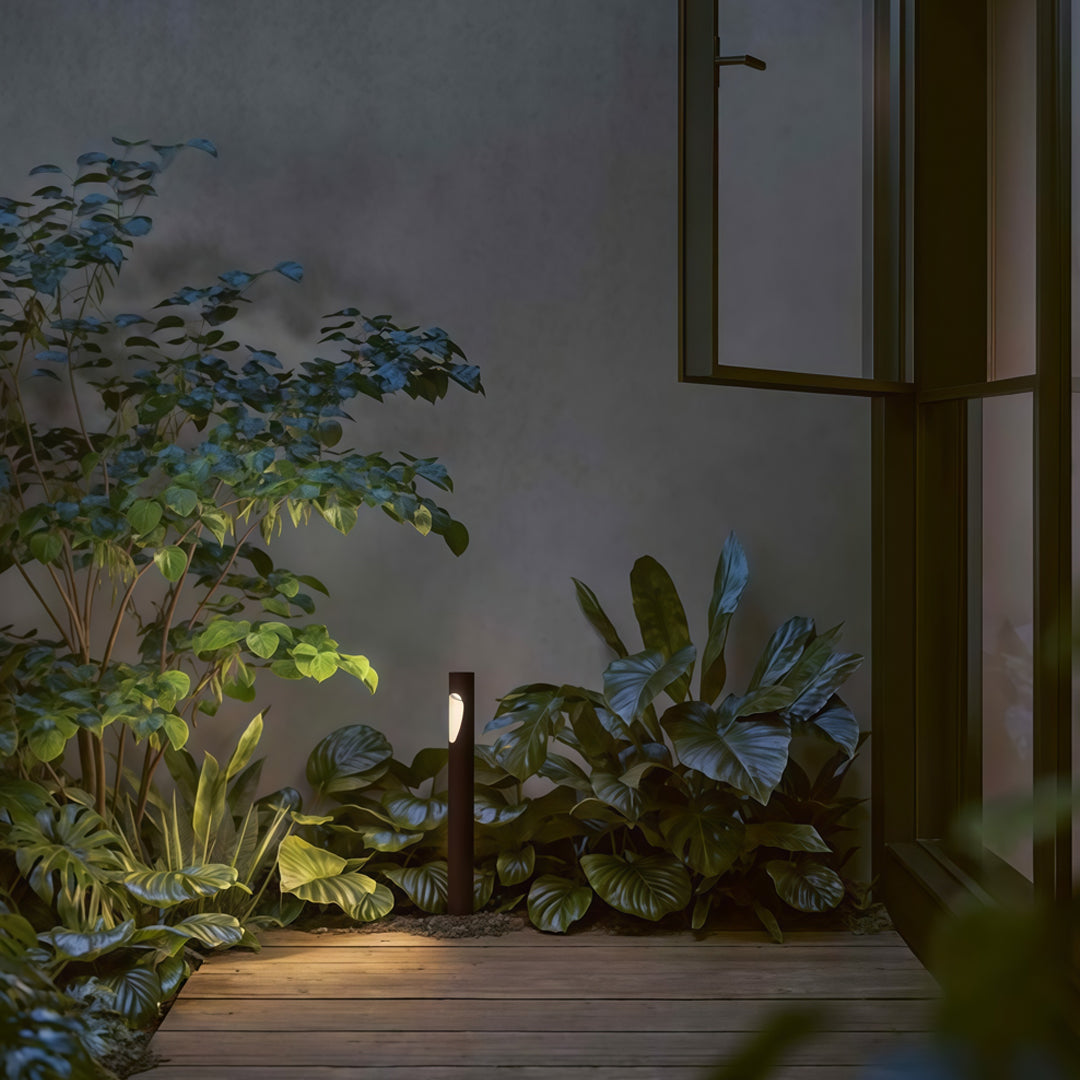 Minimalist LED Bollard Light for Courtyard and Garden Paths