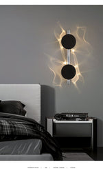 Lumin Wave Duo Wall Sconce – Modern LED Wall Lamp for Bedroom & Living Room