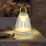 Lumina Spiral Portable LED Table Lamp – Rechargeable Ambient Light for Modern Interiors