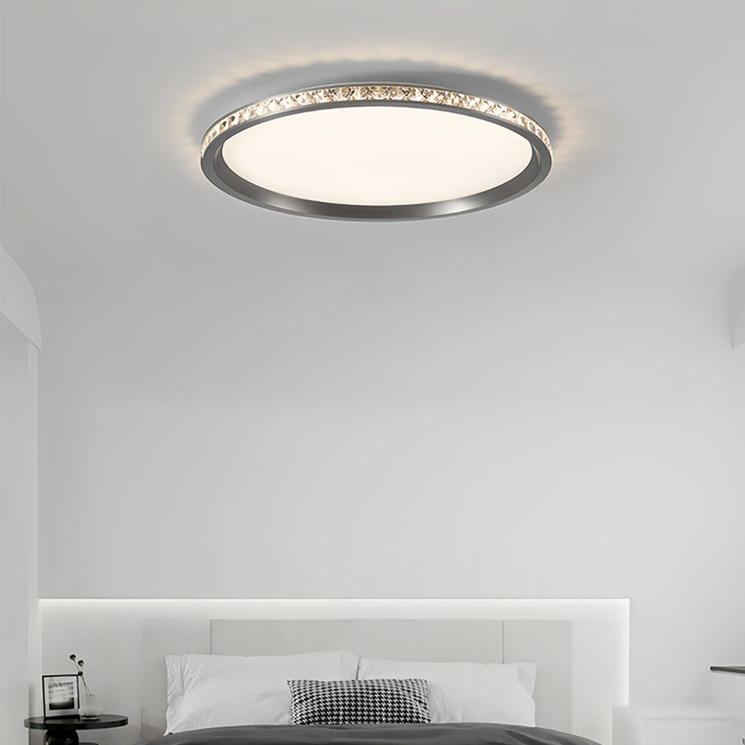 Lumina Round Flush Mount LED Ceiling Light in Minimalist Aluminum