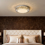 Lumina Crystal Flush Mount Ceiling Light in Chrome