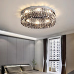 Lumière Cristal LED Ceiling Light – French Crystal Flush Mount in Polished Chrome