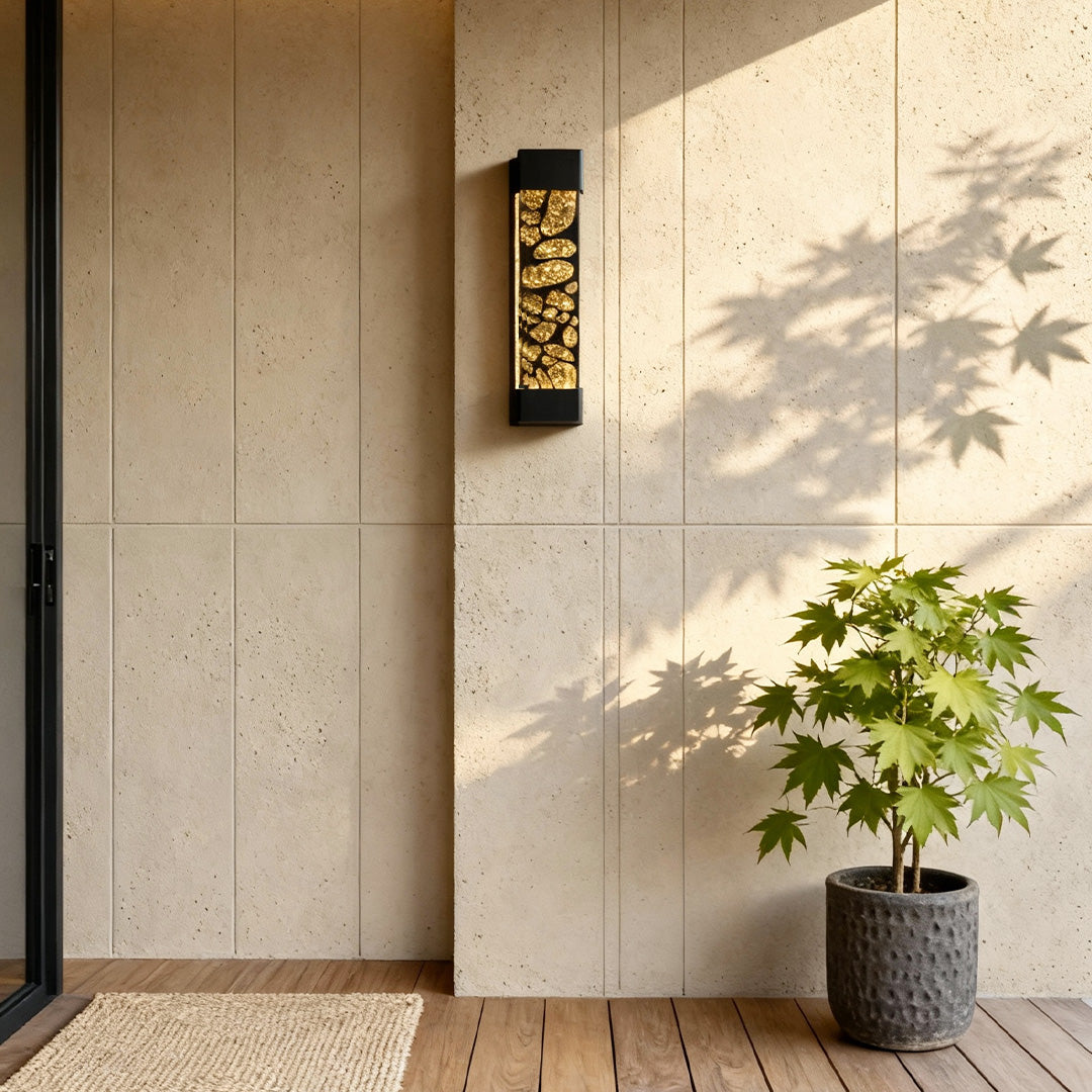 Crystal Linear LED Wall Sconce for Outdoor Modern Facades