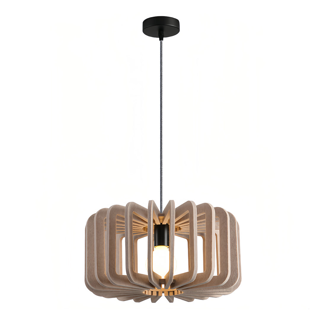 Acoustic Felt Pendant Light with Adjustable Chain – Modern Nordic Drum Shade