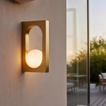 American Retro Outdoor Wall Sconce with Warm LED Light, IP65 Waterproof