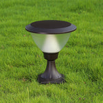 Modern Outdoor Bollard Light in Black Aluminum for Pathways and Courtyards