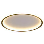 Lumina Circle LED Flush Mount Ceiling Light in Brushed Brass