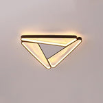 Modern Geometric LED Flush Mount Ceiling Light for Living Room and Bedroom