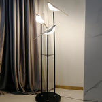 Aurelia Trio Floor Lamp — Sculptural Bird-Inspired LED Accent Light in Gold