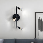 Modern Black Iron Adjustable Ceiling Lights with LED GU10 Bulbs