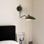 Swing Arm Wall Sconce with Full Spectrum LED, Industrial Modern