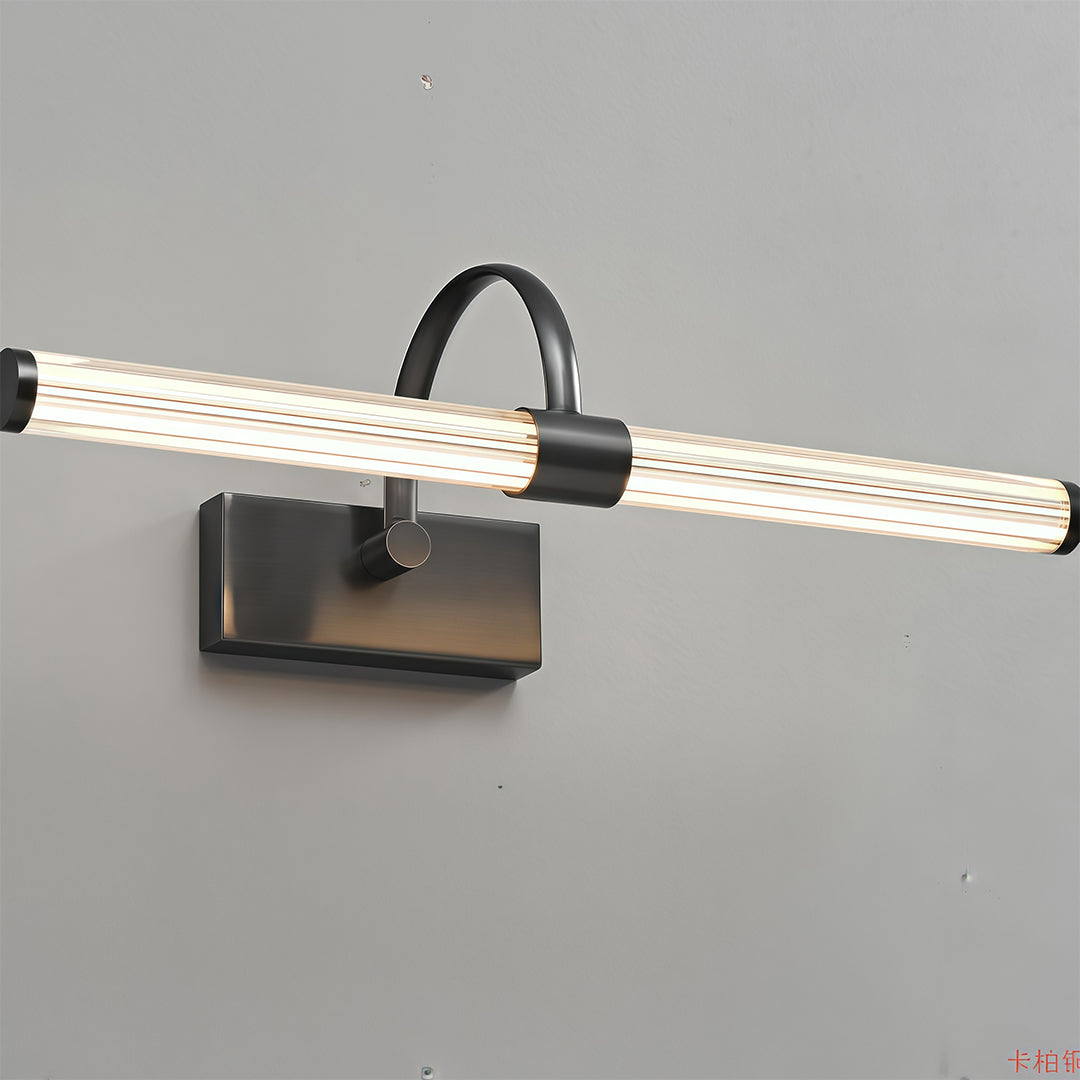 Aurora Nordic Brass Vanity Light Bar for Bathroom Mirror