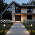 Modern Minimalist Black Bollard Garden Lights for Pathways and Landscapes