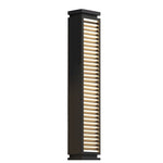 Streamlined Stainless Steel LED Bollard Light in Matte Black for Modern Landscapes