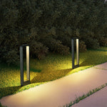 Modern Minimalist Black Bollard Lights for Outdoor Landscape Paths