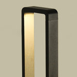 Modern Minimalist Black Bollard Lights for Outdoor Landscape Paths