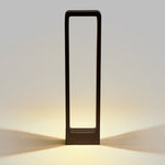 Modern Minimalist Black Bollard Lights for Outdoor Landscape Paths