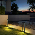 Modern Minimalist Black Bollard Lights for Outdoor Landscape Paths
