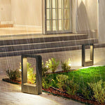 Modern Minimalist Black Bollard Lights for Outdoor Landscape Paths