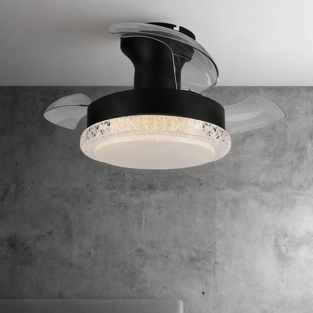 Modern 3-Blade Ceiling Fan with Dimmable LED Light for Contemporary Interiors