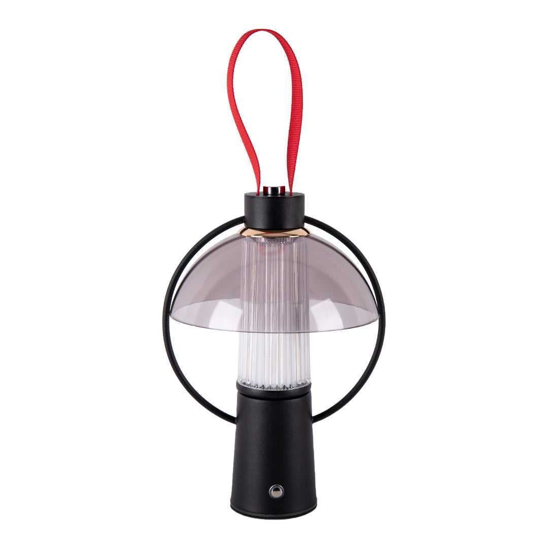 Lumina Circle Table Lamp in Iron and Acrylic, Dimmable LED