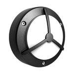 Minimalist Round Outdoor Wall Sconce with Trisection Design, IP65 Waterproof Aluminum LED Light