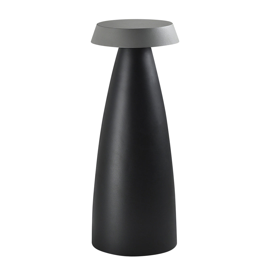 Modern Outdoor LED Bollard Path Light in Sand Black and Gray