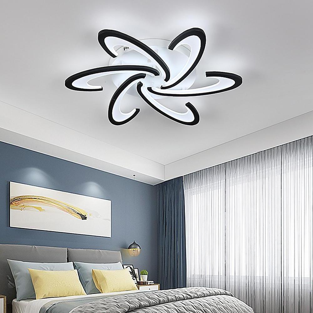 Aurelia Curved LED Flush Mount Ceiling Light in Acrylic and Aluminum
