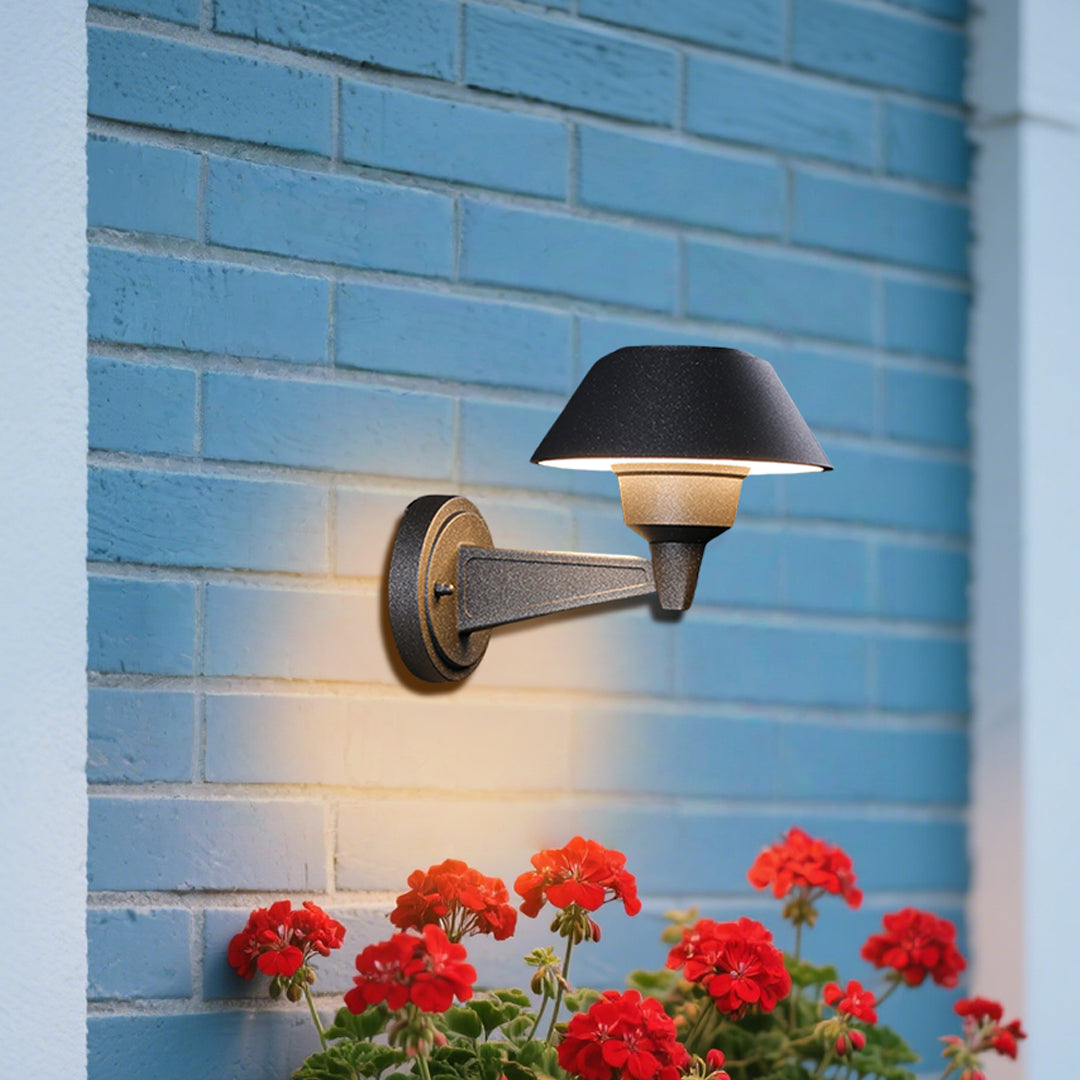 Minimalist Nordic Outdoor Wall Sconce with Warm LED Glow