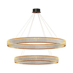 Aurelia Crystal Round Chandelier — American Minimalist LED Pendant for Modern Interiors
