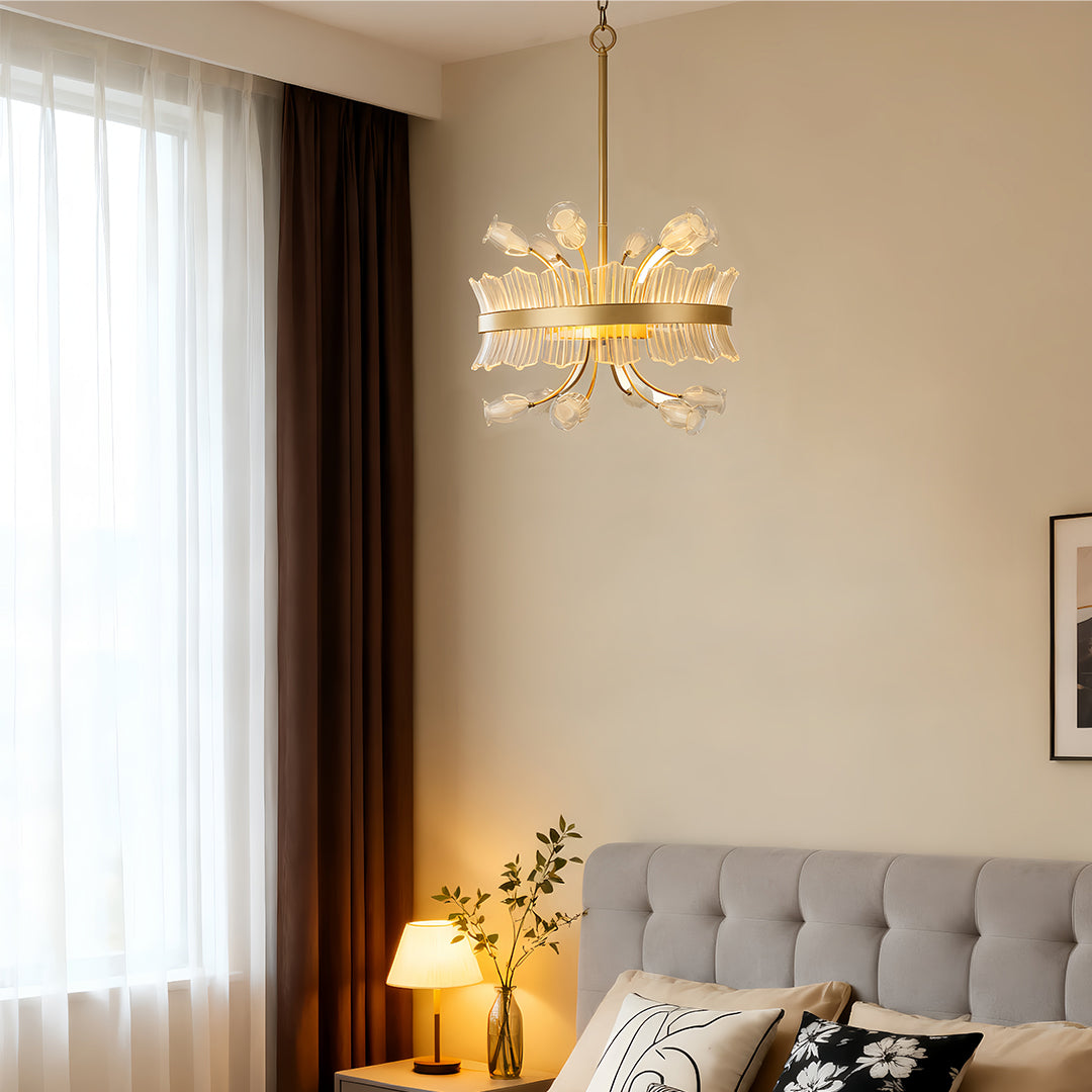 Blossom Chandelier Nordic Luxurious Adjustable Elegant Ceiling Light