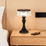 Nordic Minimalist Forged Iron Table Lamp with Acrylic Shade, Dimmable LED