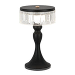 Nordic Minimalist Forged Iron Table Lamp with Acrylic Shade, Dimmable LED