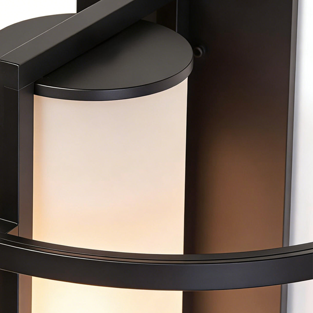 Antique Copper Outdoor Wall Sconce with Warm LED Light, IP65 Waterproof