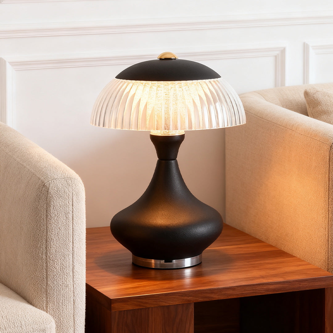 Minimalist Touch Rechargeable Table Lamp with Acrylic Shade
