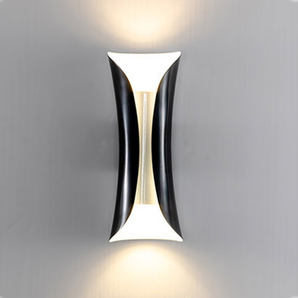 Nordic Minimalist LED Up Down Wall Sconce in Black, White, or Gold