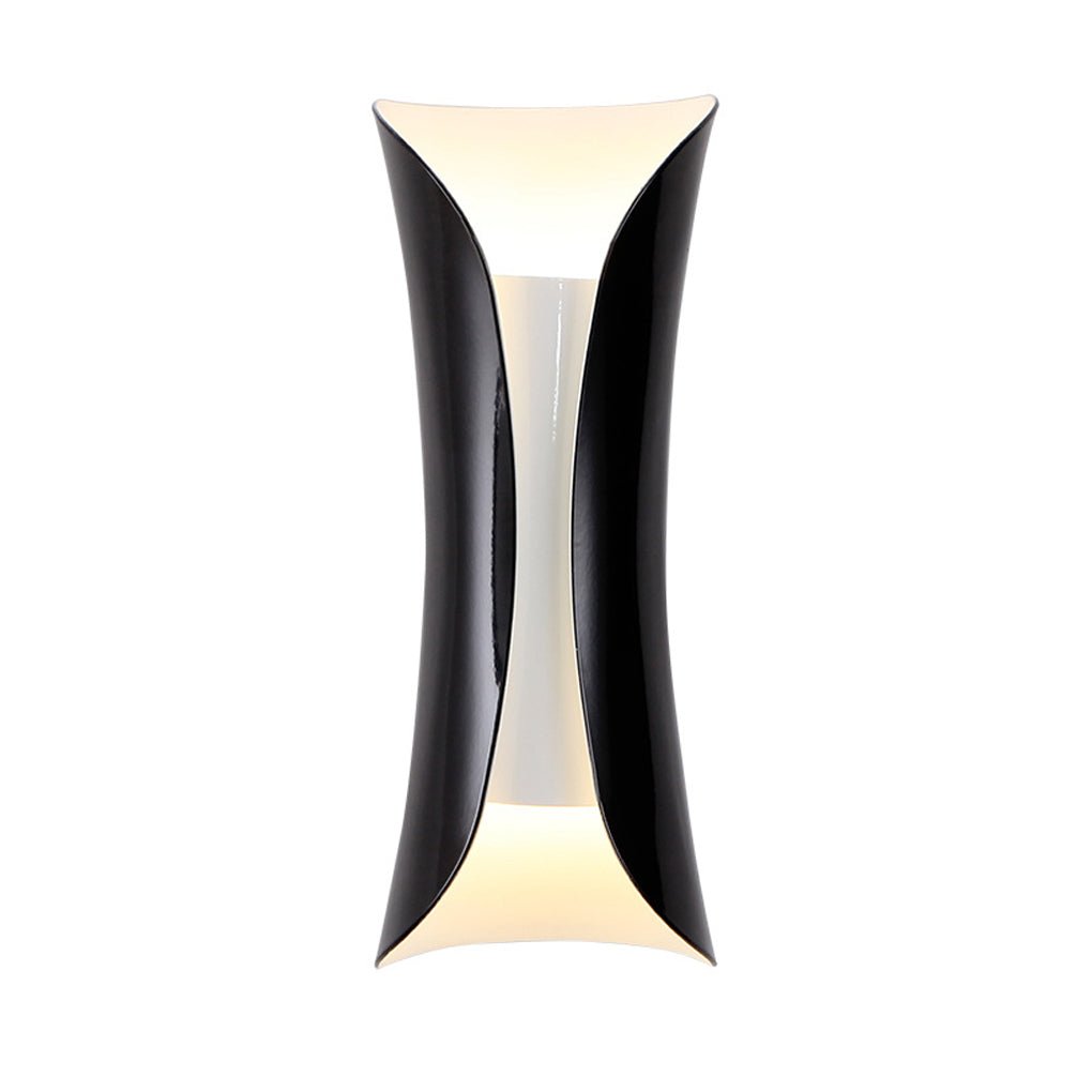 Nordic Minimalist LED Up Down Wall Sconce in Black, White, or Gold