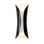 Nordic Minimalist LED Up Down Wall Sconce in Black, White, or Gold