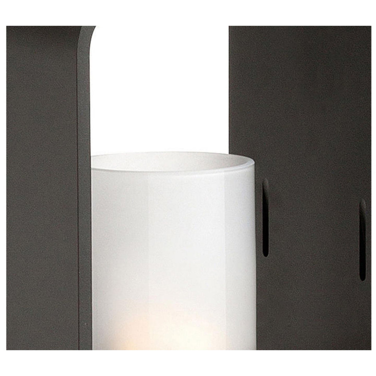 Black Rectangular Outdoor Lantern with Wooden Base