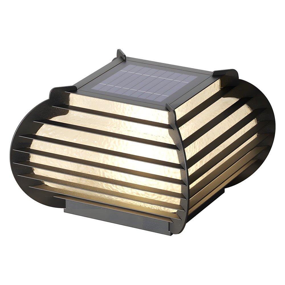 Lattice Outdoor Post Pier Mount Light in Black – Hardwired & Solar Options