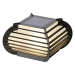 Lattice Outdoor Post Pier Mount Light in Black – Hardwired & Solar Options