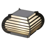Lattice Outdoor Post Pier Mount Light in Black – Hardwired & Solar Options
