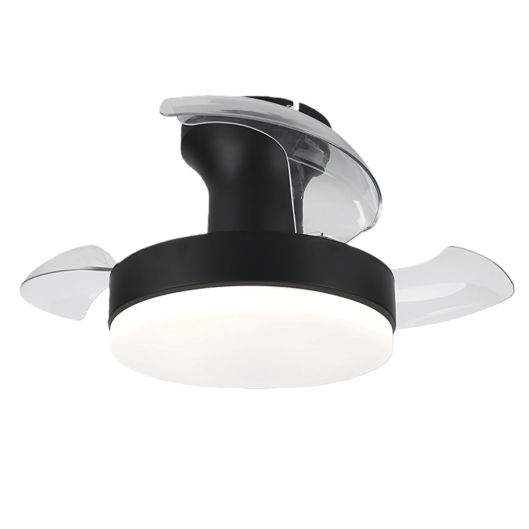 Aura Minimalist LED Ceiling Fan with Dimmable Light and Silent Motor
