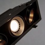 Recessed Linear LED Spotlight with Full-Spectrum Light, Modern Architectural Grille