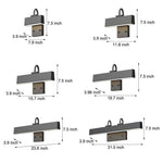 Modern Outdoor LED House Number Wall Light in Matte Black